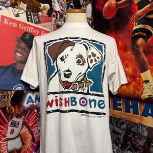 Vintage Wishbone PBS 1995 Rare Literature Book TV Promo Tee Sz Large